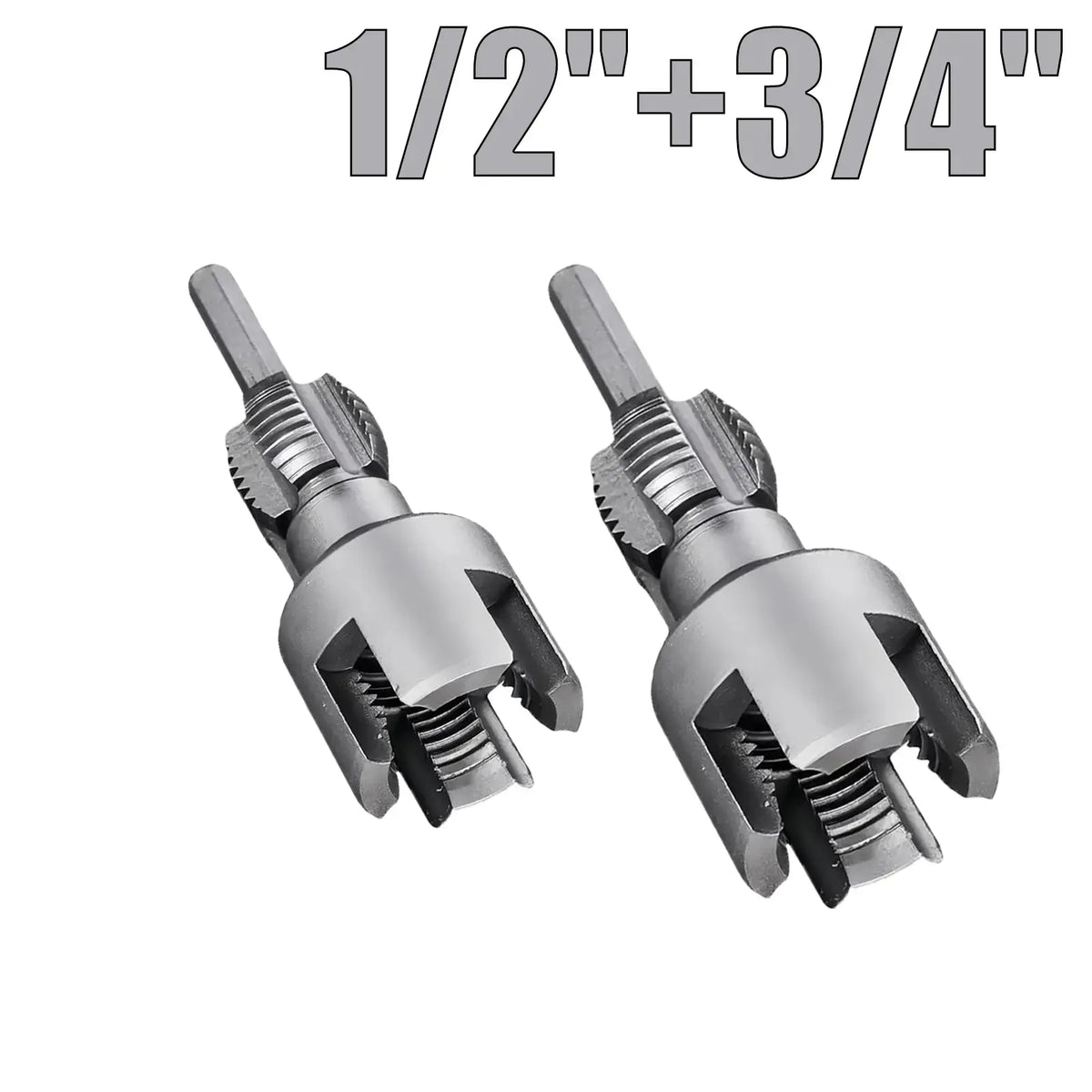๐ฅ2026 LIMITED SALE 70% OFF ๐ง Drill-Powered Pipe Thread Cutting Bit - Internal & External Threading for 1/2" & 3/4" Plastic Pipes